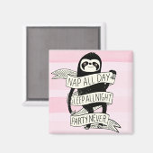 Cute Sloth Magneet (Voorkant / Achterkant)