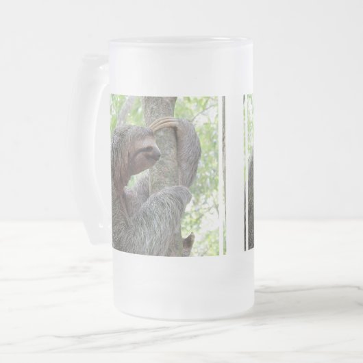 Cute Sloth Matglas Bierpul (Voorkant links)