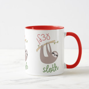 Cute Sloth met Hebreeuws voor joodse kinderen Mok