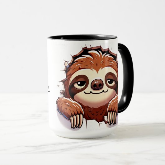 Cute sloth mok (Voorkant rechts)