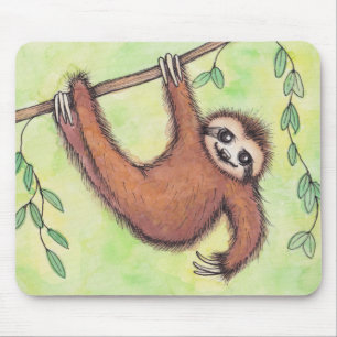 Cute Sloth Muismat