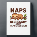 Cute Sloth Naps � Necessary Adult Peace Session Cl Fotoplaat<br><div class="desc">Cute Sloth Naps � Necessary Adult Peace Session Classic T-Shirt</div>