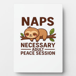 Cute Sloth Naps � Noodzakelijke Vredessessie voor  Fotoplaat