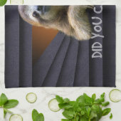 Cute Sloth noemde je het eerste metaal gordijn Fun Theedoek (Gevouwen)