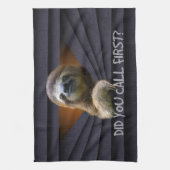 Cute Sloth noemde je het eerste metaal gordijn Fun Theedoek (Verticaal)