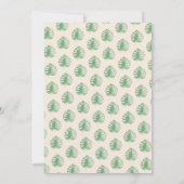 Cute Sloth Oerwoud Baby shower Kaart (Achterkant)