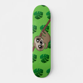 Cute Sloth Oerwoud Green Cartoon Rainforest Animal Persoonlijk Skateboard