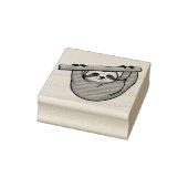 Cute Sloth op een Tak Rubberstempel (Stempel)