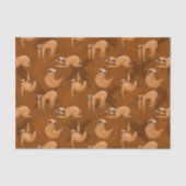 Cute sloth party elk doel tissuepapier (Voorkant)