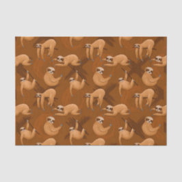 Cute sloth party elk doel tissuepapier