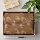Cute sloth party elk doel tissuepapier (Geschenk)