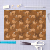 Cute sloth party elk doel tissuepapier (Craft)