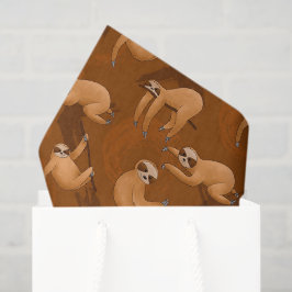 Cute sloth party elk doel tissuepapier