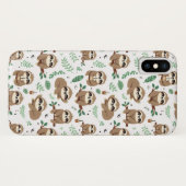 Cute Sloth Pattern Case-Mate iPhone Case (Achterkant (horizontaal))