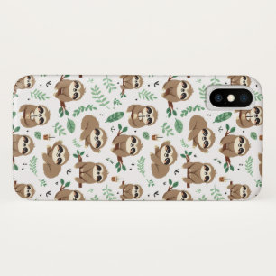 Cute Sloth Pattern Case-Mate iPhone Case