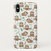 Cute Sloth Pattern Case-Mate iPhone Case (Achterkant)