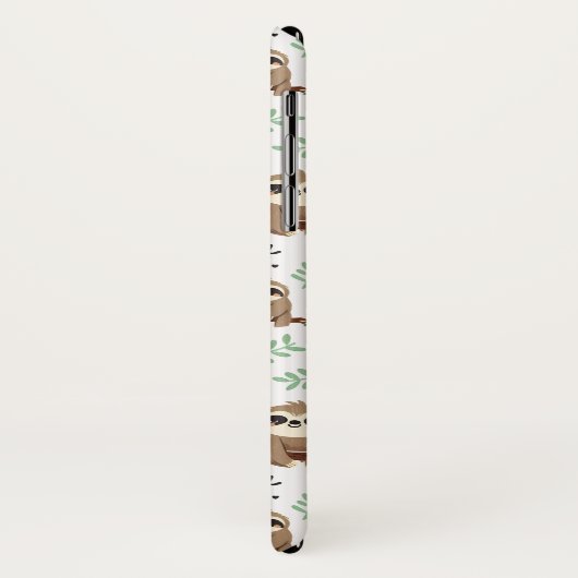Cute Sloth Pattern Case-Mate iPhone Case (Achterkant/links)