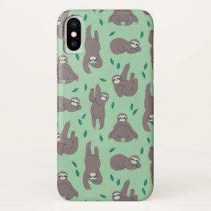 Cute Sloth Pattern Case-Mate iPhone Case