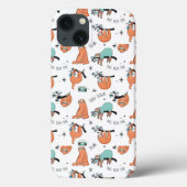 Cute Sloth Pattern Case-Mate iPhone Case (Achterkant)