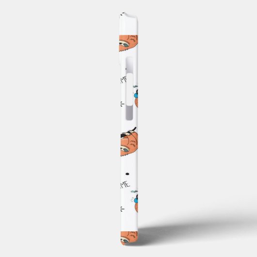 Cute Sloth Pattern Case-Mate iPhone Case (Achterkant / Links)