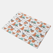 Cute Sloth Pattern Deurmat (Schuin)
