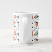 Cute Sloth Pattern Grote Koffiekop (Achterkant)