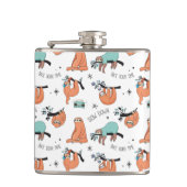 Cute Sloth Pattern Heupfles (Voorkant)