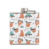 Cute Sloth Pattern Heupfles (Achterkant)