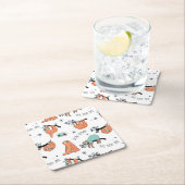 Cute Sloth Pattern Kartonnen Onderzetters (Insitu)