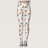 Cute Sloth Pattern Leggings (Voorkant)