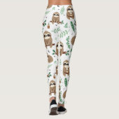 Cute Sloth Pattern Leggings (Achterkant)