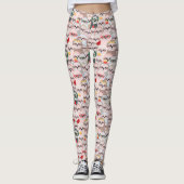 Cute Sloth Pattern Leggings (Voorkant)