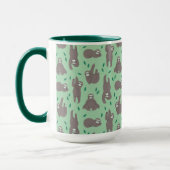 Cute Sloth Pattern Mok (Links)