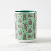 Cute Sloth Pattern Mok (Midden)