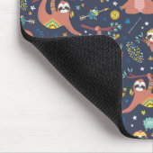 Cute Sloth Pattern Muismat (Hoek)