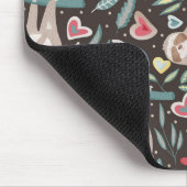 Cute Sloth Pattern Muismat (Hoek)