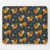 Cute Sloth Pattern Muismat (Voorkant)