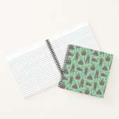 Cute Sloth Pattern Notitieboek (Binnen)