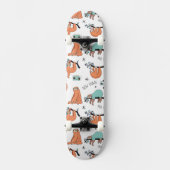Cute Sloth Pattern Persoonlijk Skateboard (Voorkant)