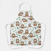 Cute Sloth Pattern Schort (Voorkant)