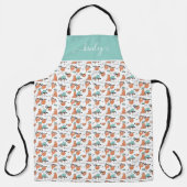 Cute Sloth Pattern Schort (Voorkant)