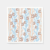 Cute Sloth Pattern Servet (Voorkant)