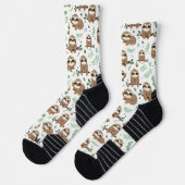 Cute Sloth Pattern Sokken (Links)
