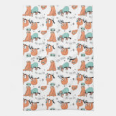 Cute Sloth Pattern Theedoek (Verticaal)