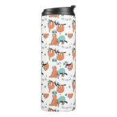 Cute Sloth Pattern Thermosbeker (Gedraaid links)