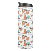 Cute Sloth Pattern Thermosbeker (Geroteerd rechts)