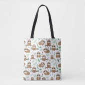 Cute Sloth Pattern Tote Bag (Voorkant)