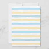 Cute Sloth Pool Party Boy Girl Birthday Uitnodigin Kaart (Achterkant)