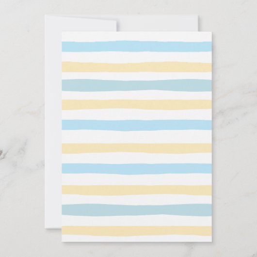 Cute Sloth Pool Party Boy Girl Birthday Uitnodigin Kaart (Achterkant)