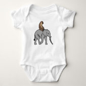 Cute Sloth Riding an Elephant Romper (Voorkant)